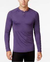 50 32 Degrees Cool Men S Pajamas Soft Henley Shirt Purple Lounge Sleepwear S Ebay