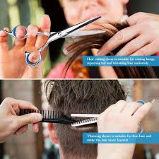 How to thin hair with thinning scissors tips before making the cut. Buy Hair Cutting Scissors Set Professional Haircutting Scissors Barber Thinning Scissors Hairdressing Shears Set Online In Vietnam B086cxknw9