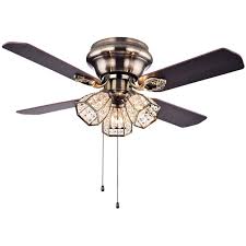 Contact us if you have any questions: Kaisite 42 Inch Ceiling Fan Rustic Flush Mount Ceiling Fan With Pull Chain Control And Frosted Glass Lampshade Low Profile Ceiling Fan With E26 Bulb Socket And 5 Plywood Blades Antique Brass