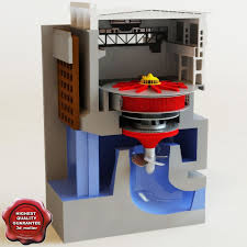 Maya Hydroelectric Power Generator 3d Model Hydro Electric Hydroelectric Power Power Generator