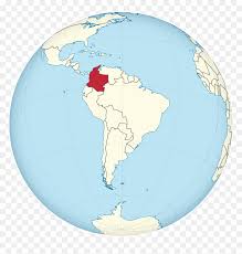 Florida center for instructional technology. Transparent Blue World Map Png Map Of Columbia In South America Png Download Vhv