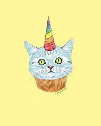 A Birthday Catcake Cat Illustration Cat Birthday Cat Art