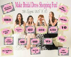 Printalbe Yes To The Dress Signs Wedding Dress Shopping Bridesmaids Fun Bridal Shower Fun Dress Shopping Fun Wedding Dress Shopping Classic Wedding Gowns