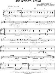 Print And Download Life Is Worth Living Sheet Music By Justin Bieber Sheet Music Arranged For Piano Vocal Chords Sheet Music Justin Bieber Music Piano Songs