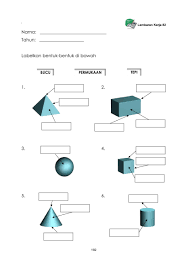 Iaitu kubus, kuboid, kon, sfera, silinder dan piramid. Panduan Pdp Matematik Kssr Semakan 2017 Tahun 1 Pages 201 222 Flip Pdf Download Fliphtml5