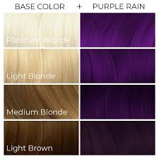 The following gorgeous purple hair colors are suitable for every hair type, from curly natural hair to short, choppy pixies. Purple Rain Arctic Fox Dye For A Cause