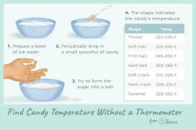 how to test candy temperatures without a thermometer