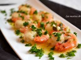Recette De Gambas A L Ail Citron Et Pastis Recette Recette Gambas Recette Entree Chaude Recette