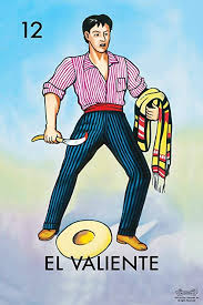 For more information about loteria workshop and loteria mexicana visit www.maravillasoftware.com. Amazon Com 12 El Valiente The Brave One Loteria Card Mexican Bingo Lottery Cool Huge Large Giant Poster Art 36x54 Posters Prints