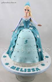 Torta Decorata Bambola Elsa Di Frozen In Pasta Di Zucchero Torte Bambola Torte Frozen