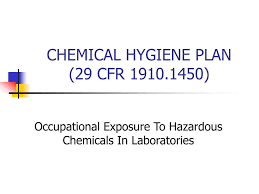 Ppt Chemical Hygiene Plan 29 Cfr 1910 1450 Powerpoint Presentation Id 5805248