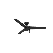 This is because outdoor ceiling fans are designed with certain weather conditions in mind. Hunter Cassius 52 Inch Outdoor Ceiling Fans In Matte Black With 3 Matte Black Blade 59264