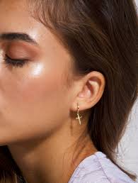 Cross Dangle Earrings Women