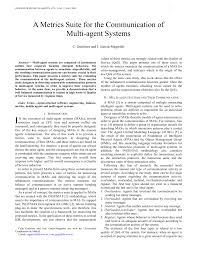 Movistar team is een spaanse wielerploeg, ze wordt vanaf 2011 gesponsord door telecomgigant telefónica. Pdf A Metrics Suite For The Communication Of Multi Agent Systems
