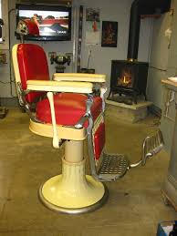 Emil J Paidar Co Chicago 1930 S 1950s Vintage Antique Red Barber Chair Barber Chair Red Barber Vintage Barber