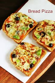 This delish dish combines the flavor of freshly baked pizza with a hearty chicken dinner. Bread Pizza Recipe How To Make Bread Pizza Swasthi S Recipes
