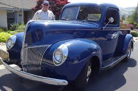 Image result for Dark Blue 1940 Truck