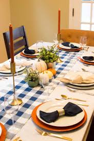 It also is lovely for christmas and coordinates perfectly with the blue buffalo check placemats and napkins as well as the blue buffalo check pine trees placemats. Blue Buffalo Plaid Thanksgiving Table Elva M Design Studio