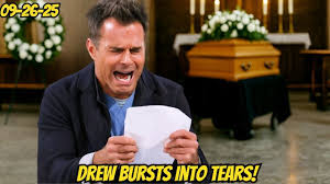 We - Drew ʙᴜʀsᴛs into tears when he receives a final letter from Monica  revealing secret | GH Spoilers (Details in comments) | Facebook