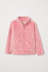 Tuylu Ceket Acik Pembe Cocuk H M Tr Kiz Elbiseleri Pembe Mont