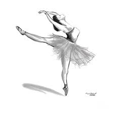 How to paint in watercolor ballet dancer step by step tutorial for beginners ! Ballerina 3 Drawing By Gary F Richards