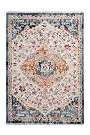Teppich Anouk 1025 Weiss Blau Teppich Bunt Teppich Ikea Teppich