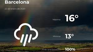 El Tiempo En Barcelona Prevision Para Hoy Miercoles 22 De Enero De 2020
