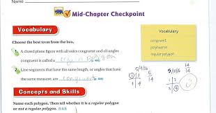 He number below the bar in a fraction that tells how many parts are in the whole or in the group. M I A Go Math Chapter 11 Mid Chapter Checkpoint