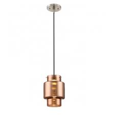 Mini light pendants at 2modern. Nuvo 12w Del Led Mini Pendant Lights Copper Glass Brushed Nickel Finish Nuvo 62 889 Homelectrical Com