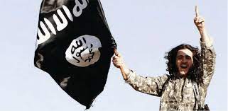 It is usually consisting of a black background with a white text of the shahada (islamic creed) emblazoned across it in calligraphy style writing. The Isis Flag Mujahid And Tawheed Gesture Dabiq Issue 5 7 Download Scientific Diagram