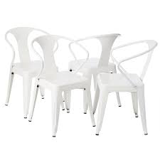 Six english leather tubular steel stacking chairs c 1950 this vintage stacking chair comprises a universal combination of steel and leather remarkably stylish, deriving from 1947, it has preserved exquisite condition. Carbon Loft White Tabouret Stacking Chairs Aptdeco