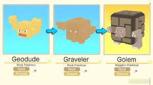 Pokémon Quest: Geodude Evolved Into Graveler and Golem | Pokemon Geodude  Evolution - YouTube