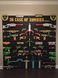 This may require some creative layouts, or just hanging by the trigger, etc. Nerf Storage Ideas A Girl And A Glue Gun