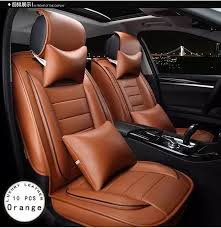 Opel Zafira Meriva Ampera Astra Agila Corsa New Luxury Pu Leather Car Seat Cover Front Rear 5 Seat Brown Beige Red Leather Car Seat Covers Car Seats Car Covers