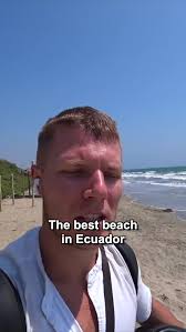 Is this Ecuador's nicest beach? 🇪🇨 #kurtcaz #ecuador #travel #vlog #beach  #youtube #fyp