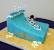 Surfer Surf Birthday Cake