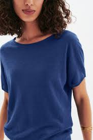 Malha mila azul real mulher