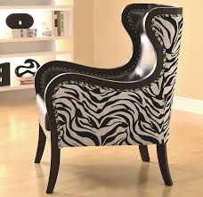 Http Www Decorium Us Images Detailed 20 Zebra Print Accent Chair Side View 902069 Coaster Furniture Jpg Printed Accent Chairs Printed Chair Accent Chairs