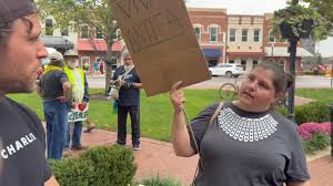 MENTAL ISSUES: Nathan Hughes wore a shirt that says "FOR CHARLIE" at No  Kings protest yesterday. , LIB: He was a RACIST! He was a misogynist! And  that means you are too, because YOU support HIM! GET ...