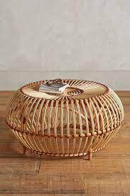 12 Round Coffee Tables We Love The Everygirl Rattan Coffee Table Bamboo Furniture Rustic Outdoor Furniture