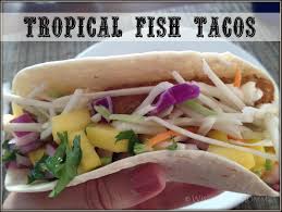 This deliciously spicy fish is served over a bed of salad greens with fresh croutons. Tropical Fish Taco Recipe Wisconsin Mommy