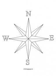 Summer Coloring Page Rose Coloring Pages Wind Rose Compass Drawing