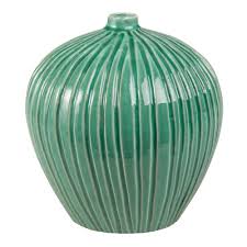 Vase Boule Strie En Ceramique Verte H22 Maisons Du Monde Maison Et Objet Maisonsdumonde Vase Boule