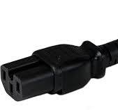 StarTech.com 8ft (2.4m) Heavy Duty Power Cord, NEMA 5-15P to C15 AC Power  Cord, 15A 125V, 14AWG, Replacement Computer Power Cord, Monitor Power  Cable, ...