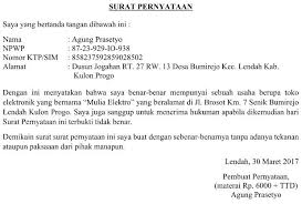 Pembubuhan materai pada surat pernyataan berfungsi untuk menegaskan bahwa surat tersebut mempunyai kekuatan hukum dan dapat diperkarakan apabila. Contoh Surat Pernyataan Pekerjaan Bebas Contoh Surat
