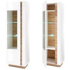 Wohnwand massivholz aus wildeiche modern ✭ versandkostenfrei ✭ kauf auf rechnung. Moderne Wohnwand Und Anrichte Celle 61 In Hochglanz Weiss Mit Wotaneich