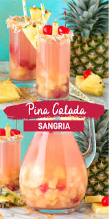 Pina Colada Sangria Recettes De Boissons Recette De Punch Recettes A Base D Alcool
