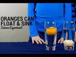 why does the heavier orange float