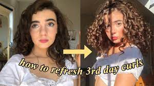 How To Refresh Your Curls Refreshing My 3rd Day Curly Hair Youtube Really Curly Hair Curly Hair Mousse Curly Hair Styles