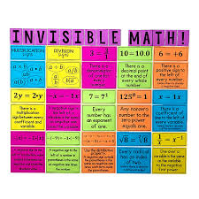 My Math Resources Invisible Math Posters Middle School Math Middle School Math Classroom Middle School Math Teacher